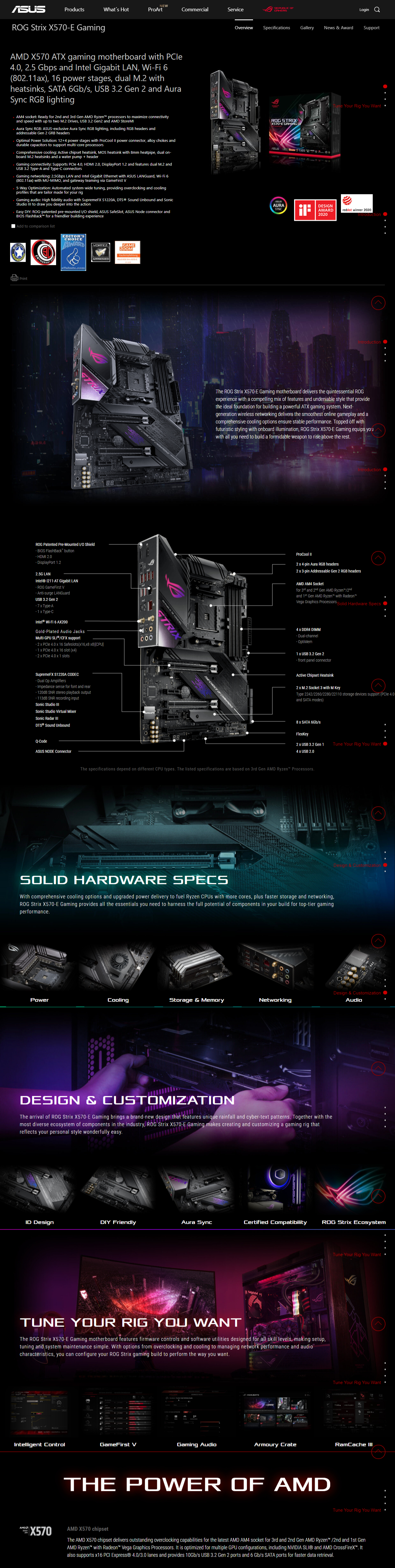 Asus Rog Strix X570 E Gaming Motherboard